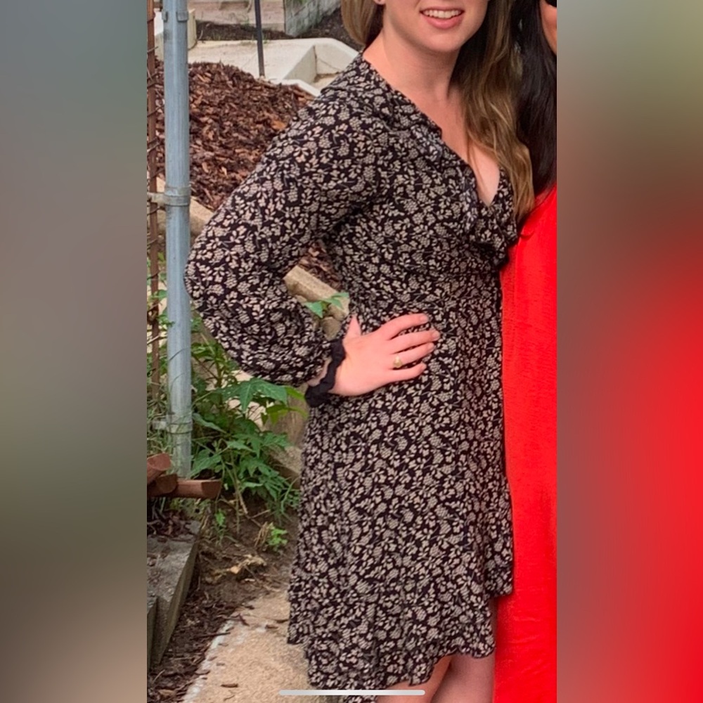 June & Hudson | Floral Longsleeve Wrap Dress